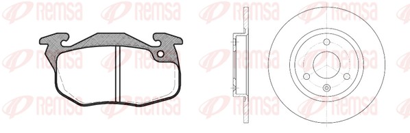 Brake Kit, disc brake (8192.05)