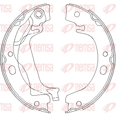 Brake Shoe, parking brake (4753.00)