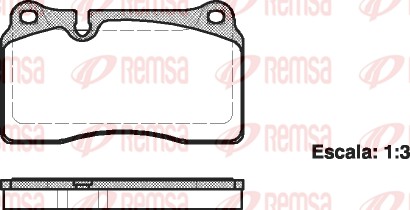 Brake Pad Set, disc brake (1200.00)