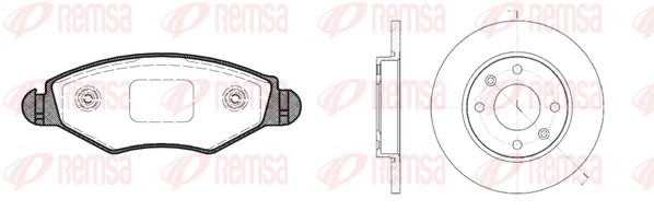 Brake Kit, disc brake (8643.04)
