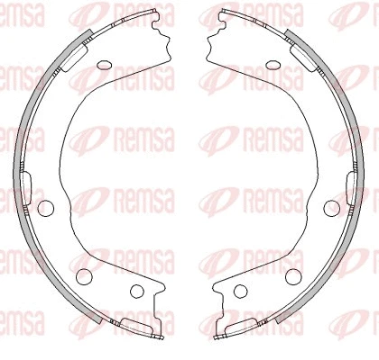 Brake Shoe, parking brake (4488.00)