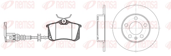 Brake Kit, disc brake (8263.08)