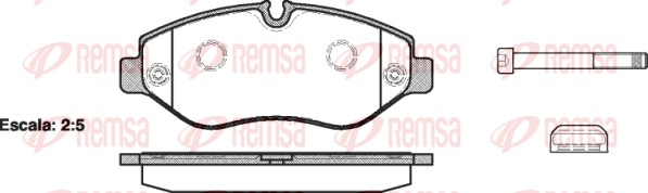 Brake Pad Set, disc brake (1245.00)