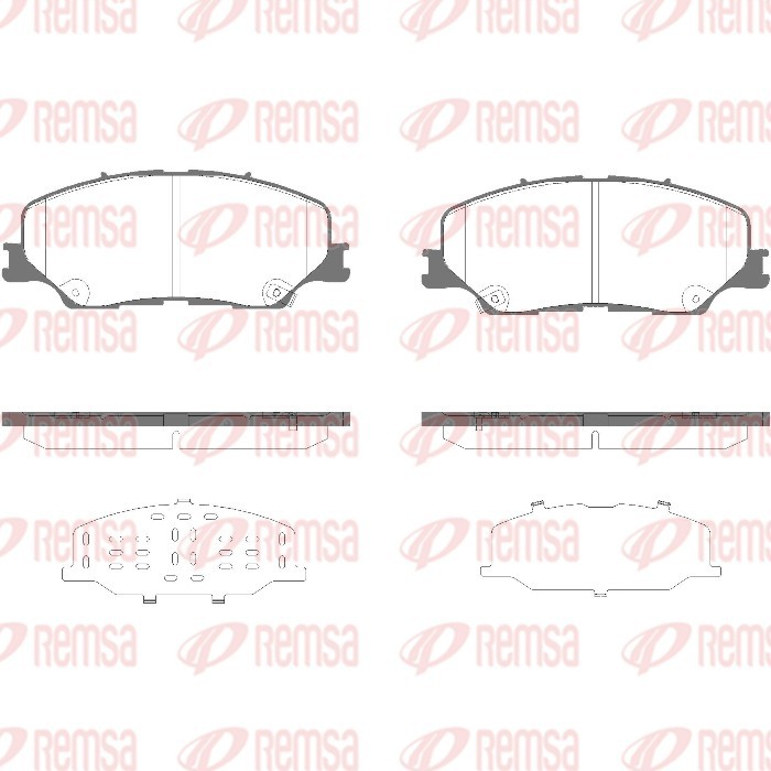 Brake Pad Set, disc brake (1975.04)