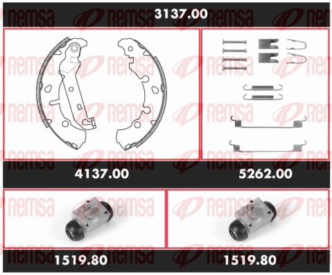 Brake Kit, drum brake (3137.00)