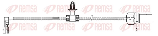 Warning Contact, brake pad wear (001166)