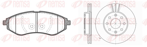 Brake Kit, disc brake (8986.00)