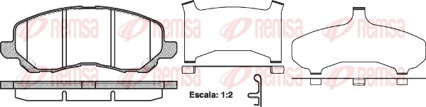 Brake Pad Set, disc brake (0804.31)