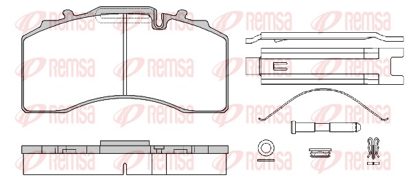 Brake Pad Set, disc brake (JCA 1416.80)