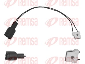 Warning Contact, brake pad wear (001005)