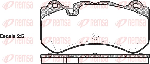 Brake Pad Set, disc brake (1279.00)