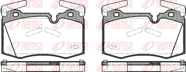 Brake Pad Set, disc brake (1374.00)