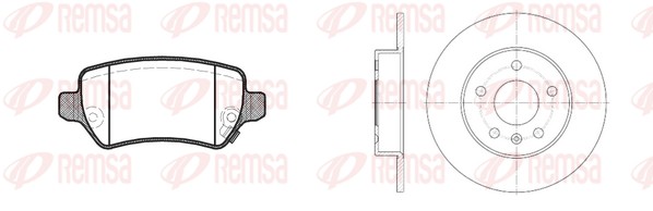 Brake Kit, disc brake (8957.00)
