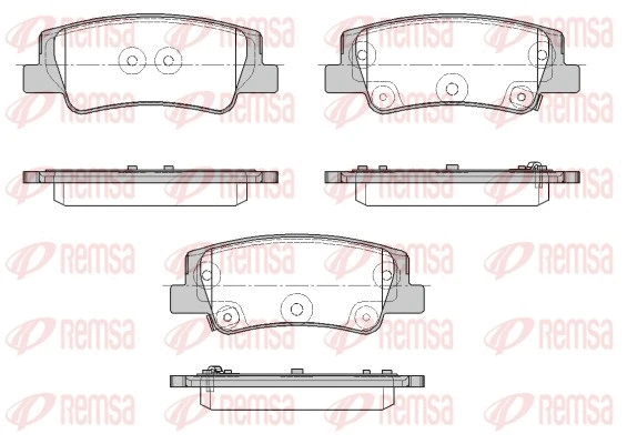 Brake Pad Set, disc brake (1956.02)