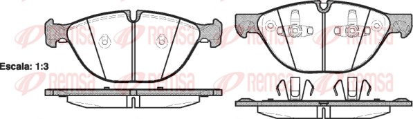 Brake Pad Set, disc brake (1298.00)