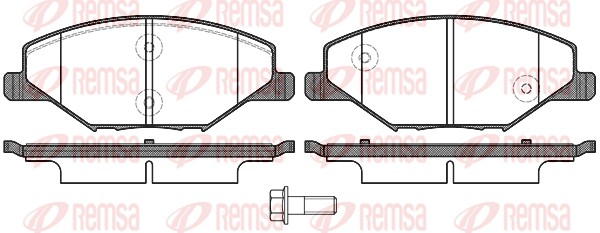 Brake Pad Set, disc brake (1553.00)