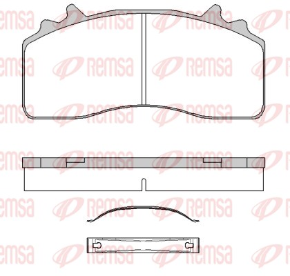 Brake Pad Set, disc brake (JCA 1841.00)