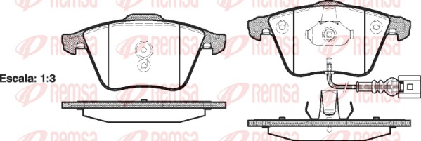 Brake Pad Set, disc brake (0964.41)