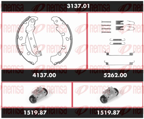 Brake Kit, drum brake (3137.01)