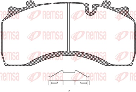 Brake Pad Set, disc brake (JCA 1032.00)