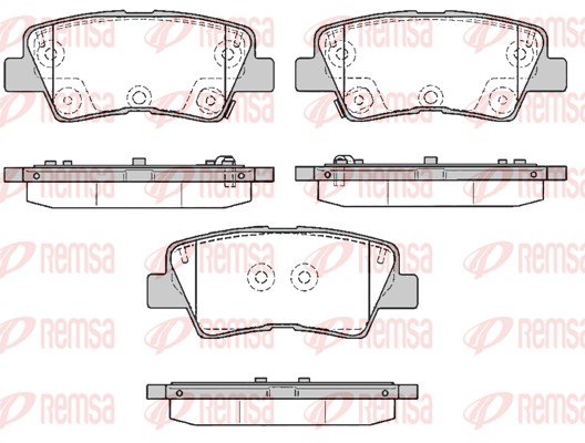Brake Pad Set, disc brake (1362.85)