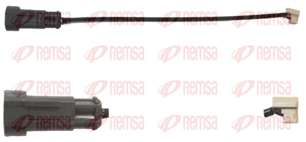 Warning Contact, brake pad wear (001134)