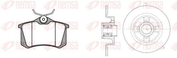 Brake Kit, disc brake (8263.21)