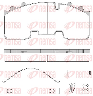 Brake Pad Set, disc brake (JCA 1556.80)