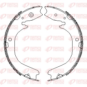 Brake Shoe, parking brake (4486.00)