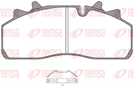 Brake Pad Set, disc brake (JCA 1254.00)