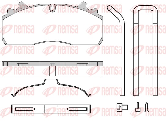 Brake Pad Set, disc brake (JCA 1726.80)