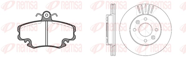 Brake Kit, disc brake (8141.05)