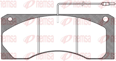 Brake Pad Set, disc brake (JCA 585.40)