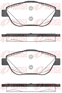Brake Pad Set, disc brake (1392.10)