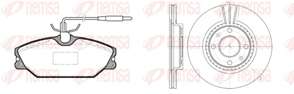 Brake Kit, disc brake (8208.00)