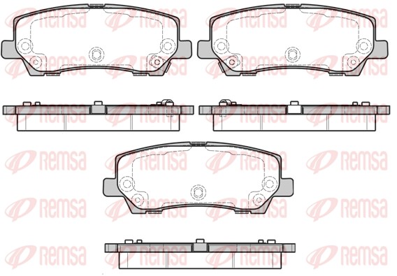 Brake Pad Set, disc brake (1621.15)