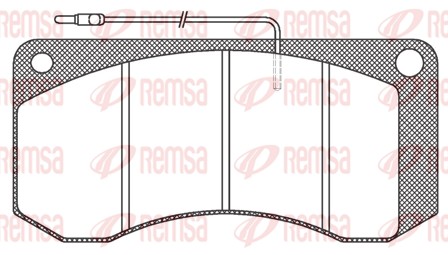 Brake Pad Set, disc brake (JCA 258.40)