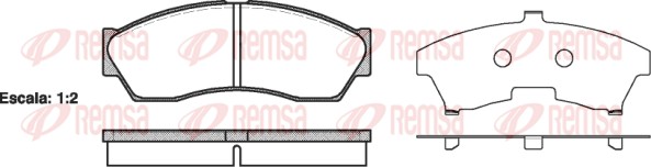 Brake Pad Set, disc brake (1253.00)