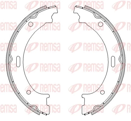 Brake Shoe, parking brake (4464.00)