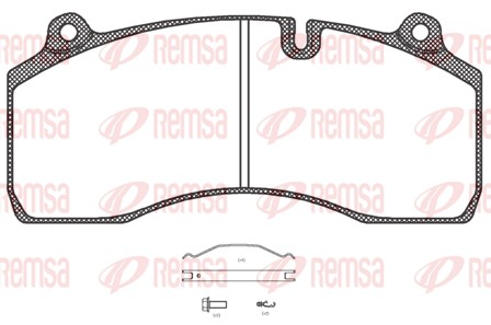 Brake Pad Set, disc brake (JCA 1306.00)