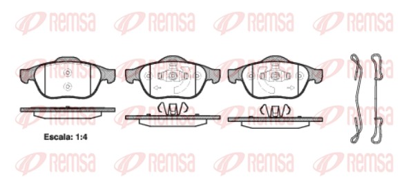 Brake Pad Set, disc brake (0843.20)