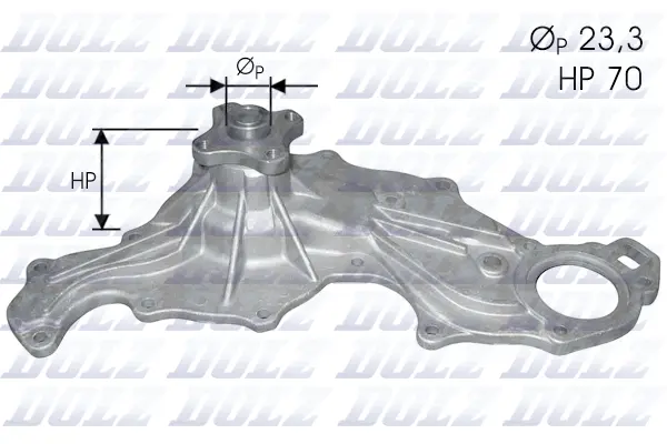 Water Pump, engine cooling (F116)