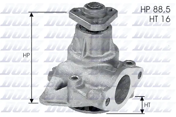 Water Pump, engine cooling (L132)