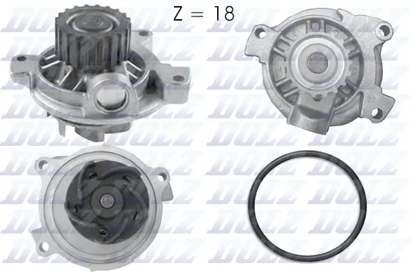 Water Pump, engine cooling (A178)
