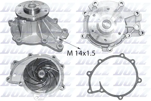 Water Pump, engine cooling (M654)