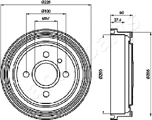 Brake Drum (TA-0403)