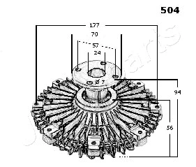 Clutch, radiator fan