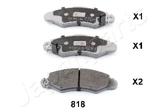 Brake Pad Set, disc brake (PA-818AF)