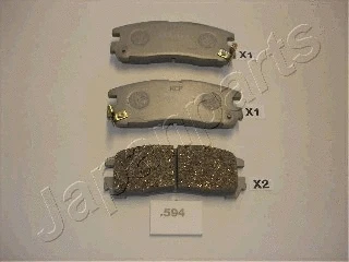 Brake Pad Set, disc brake (PP-594AF)