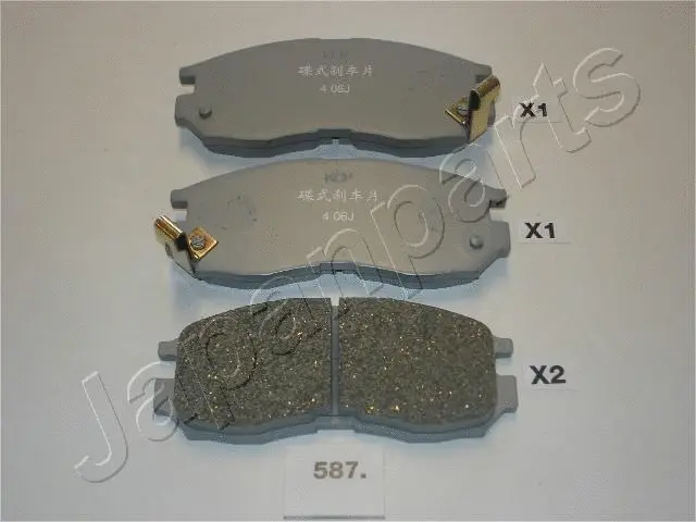 Brake Pad Set, disc brake (PA-587AF)